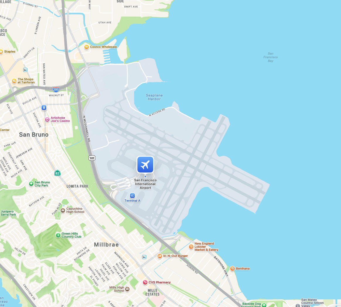 SFO International Garage A Map